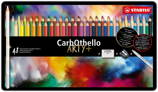 Kleurpotlood STABILO CarbOthello kalkpastel 48st