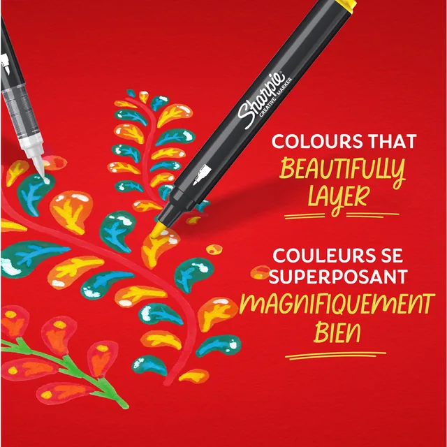 Creatieve marker Sharpie  5st assorti