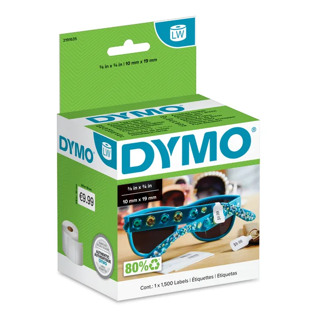 Etiket Dymo LabelWriter prijslabel 10x19mm 1st wit