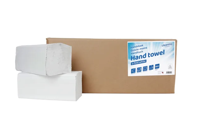 Handdoek Cleaninq H3 225x220mm 20x200 vel wit