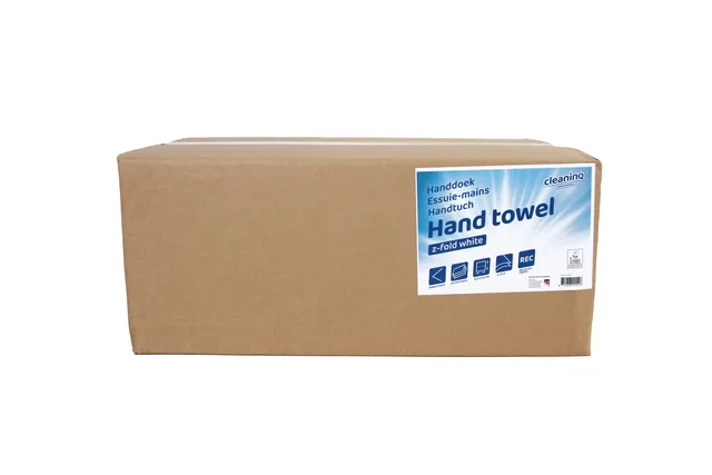 Handdoek Cleaninq H3 225x220mm 20x200 vel wit