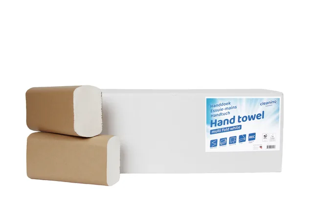 Handdoek Cleaninq H2 205x240mm 25x150 vel wit
