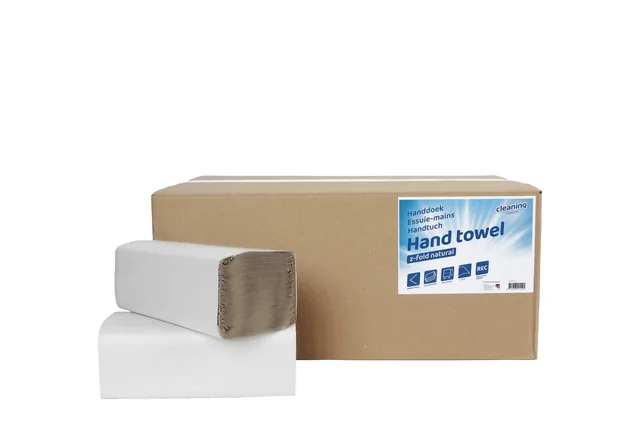 Handdoek Cleaninq H3 250x230mm 20x250 vel naturel