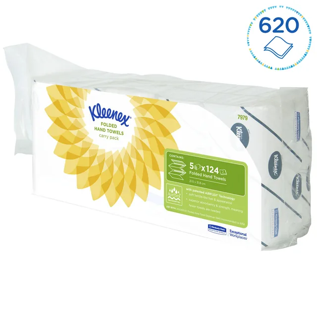 Handdoek Kleenex Ultra 2laags 215x315mm 124st 7979