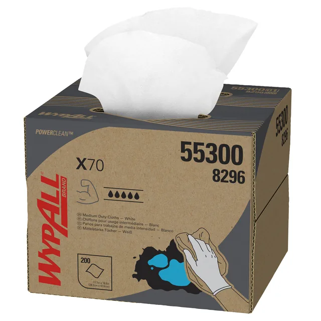 Poetsdoek WypAll X70 PowerClean 426x282mm 200vel