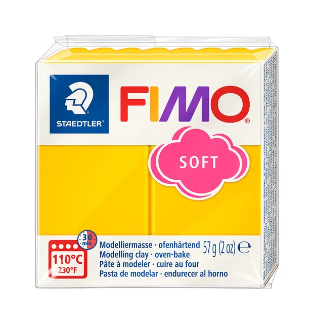 Boetseerklei Fimo soft 57 g zonnegeel