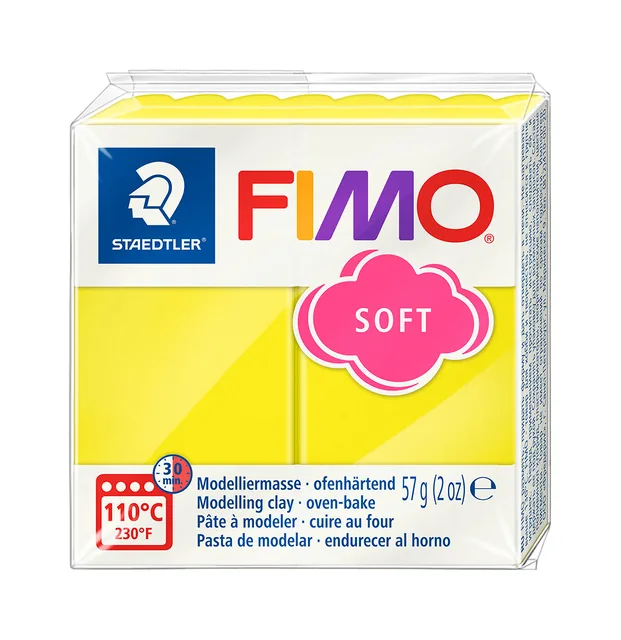Boetseerklei Fimo soft 57 g limoengeel