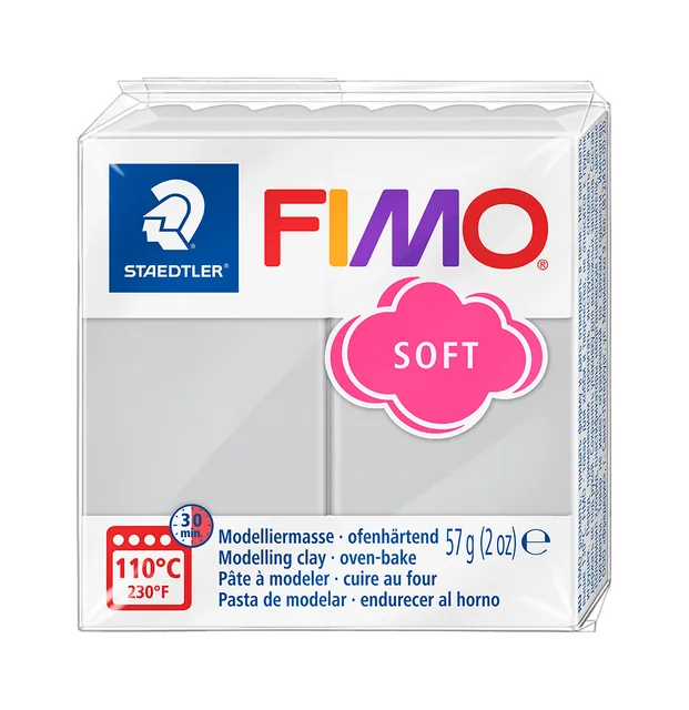 Boetseerklei Fimo soft 57 g dolfijngrijs