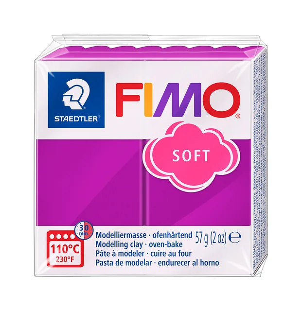 Boetseerklei Fimo soft 57 g purperviolet