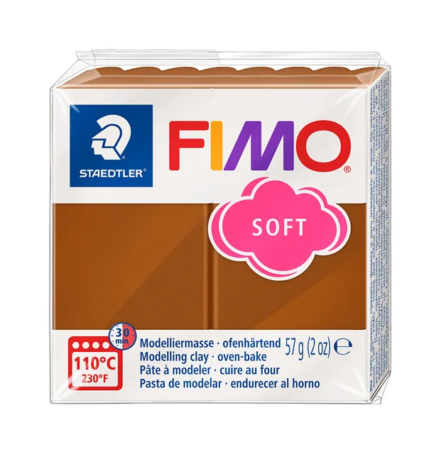 Boetseerklei Fimo soft 57 g caramel