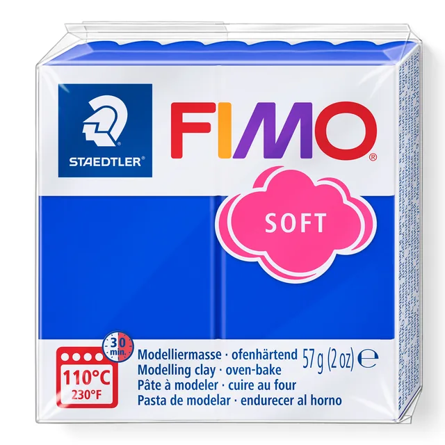 Boetseerklei Fimo soft 57 g brilliantblauw