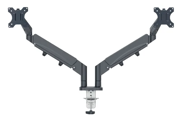 Monitorarm Leitz Ergo ruimtebesparend dubbel