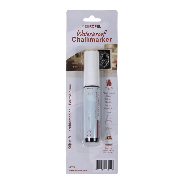 Krijtstift Europel watervast 15mm wit