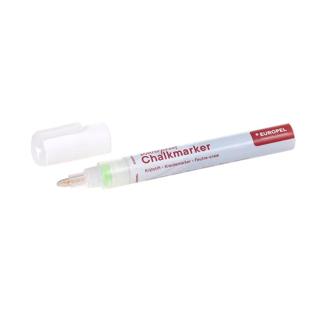 Krijtstift Europel watervast 3-6mm wit