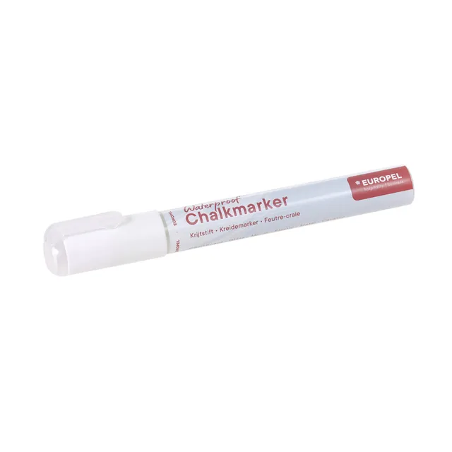 Krijtstift Europel watervast 3-6mm wit