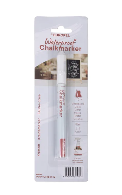 Krijtstift Europel watervast 1-3mm wit