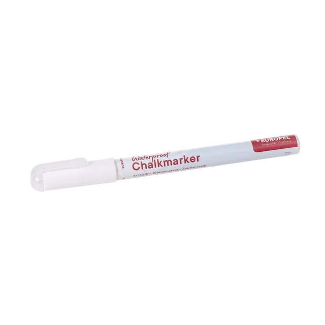 Krijtstift Europel watervast 1-3mm wit