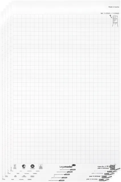 Flipoverpapier Legamaster SKETCH ECO raster 5x 20v