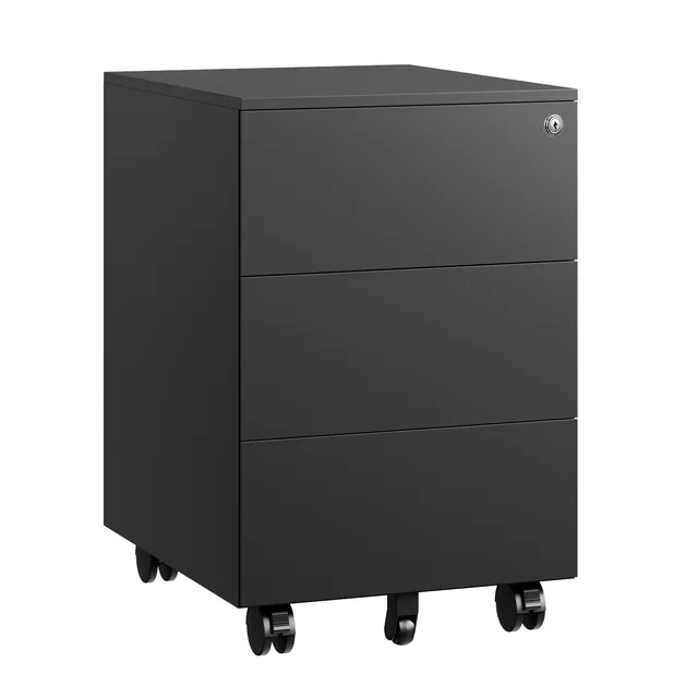 Ladeblok Euroseats 3 gelijke lade 50x39x60cm zwart