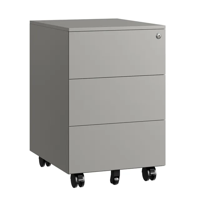 Ladeblok Euroseats 3 gelijke lade 50x39x60cm grijs