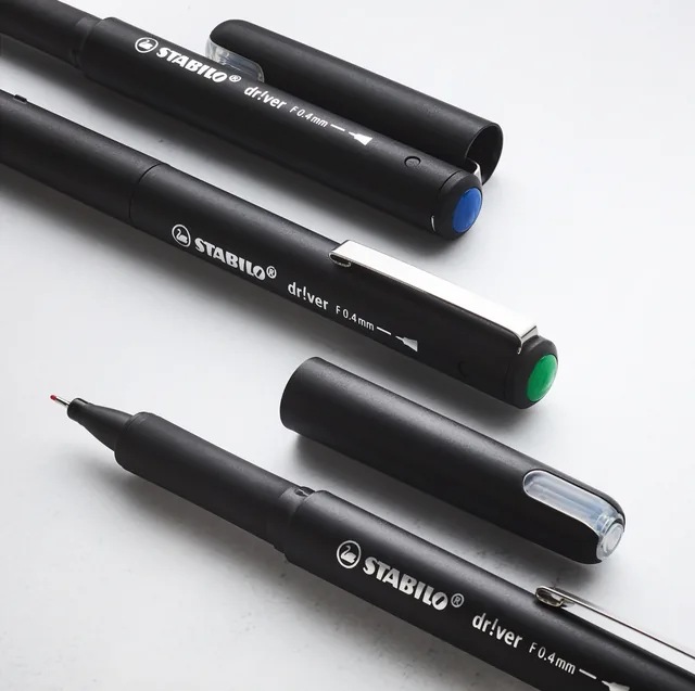 Fineliner STABILO dr!ver fijn blauw