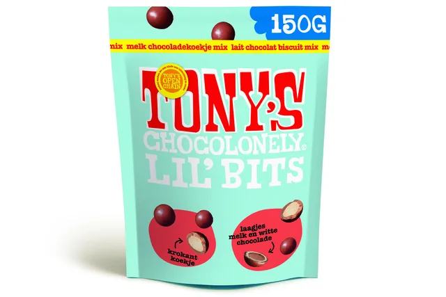 Chocolade Tony Choco Lil Bits melk koekje 150 gr