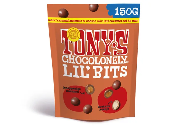 Chocolade Tony's Choco Lil Bits kar zeez 150 gram