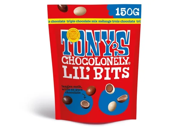Chocolade Tony's Choco Lil Bits tri choc 150 gram