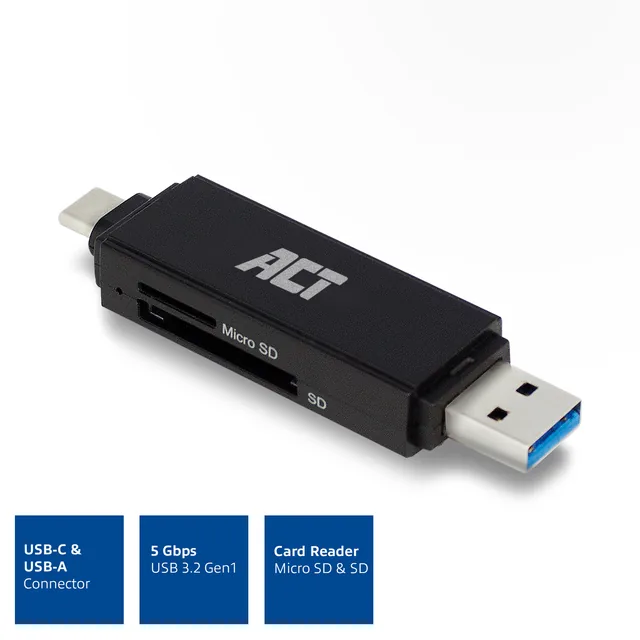 USB-C/USB-A 3.0 card reader