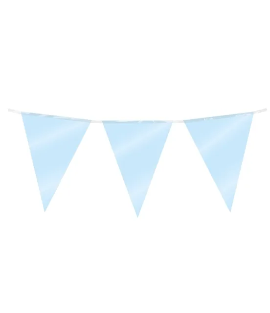 Party Flag Foil Baby Blue