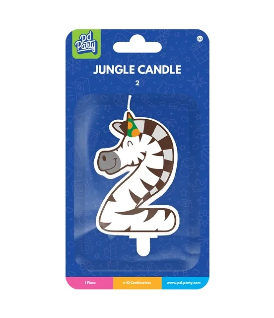 Jungle candle 2 Zebra