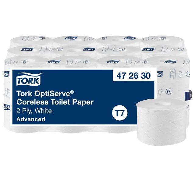 Toiletpapier Tork T7 Advanced 2laags 94m wit