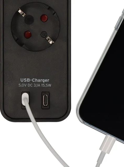 Stekkerdoos Brennenstuhl Eco 4vdig 2 USB C 1.5m zw