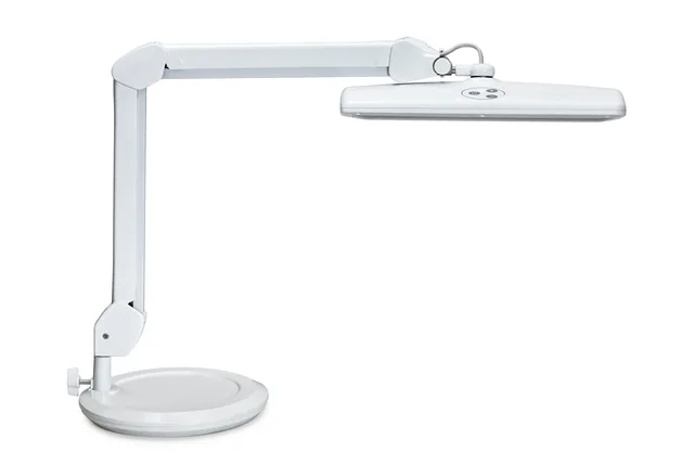 Werkpleklamp MAUL Intro LED dimbaar op voet wit