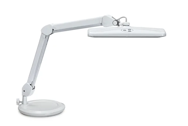 Werkpleklamp MAUL Intro LED dimbaar op voet wit