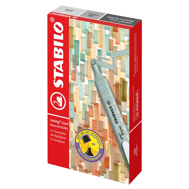 Markeerstift STABILO Swing cool nature warmgrijs