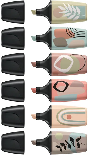 Markeerstift STABILO BOSS mini nature ass 6 stuks