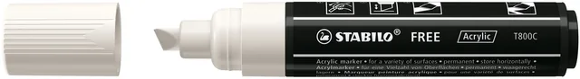 Acrylmarker STABILO Free Acrylic T800C wit