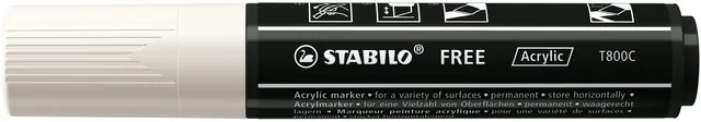 Acrylmarker STABILO Free Acrylic T800C wit