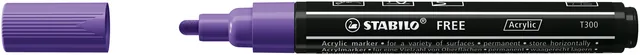 Acrylmarker STABILO Free Acrylic T300 paars