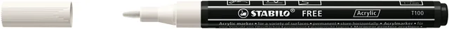 Acrylmarker STABILO Free Acrylic T100 wit