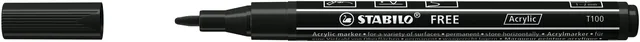Acrylmarker STABILO Free Acrylic T100 zwart