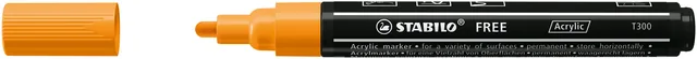 Acrylmarker STABILO Free Acrylic T300 oranje