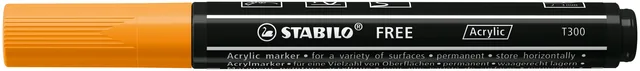 Acrylmarker STABILO Free Acrylic T300 oranje