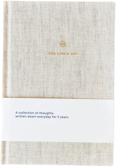 Dagboek A-Journal One Line A Day Linen