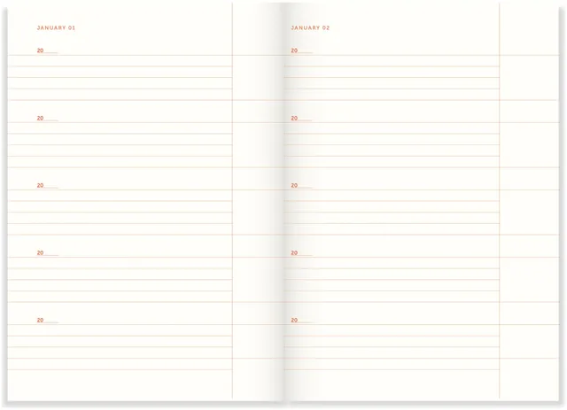 Dagboek A-Journal One Line A Day Linen