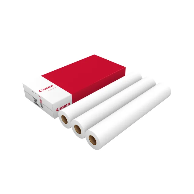 Inkjetpapier Canon 610mmx50m 75gr standaard 3 rol