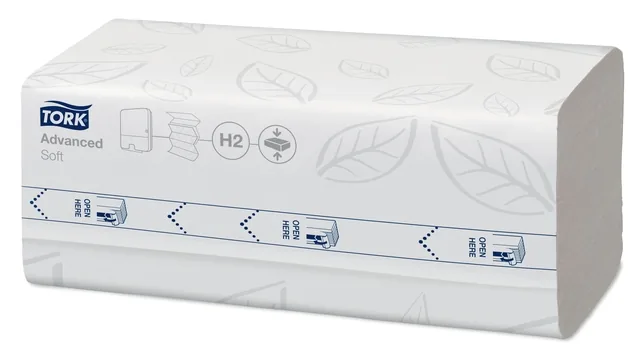 Handdoek Tork H2 Xpress compressed Advance 212x320
