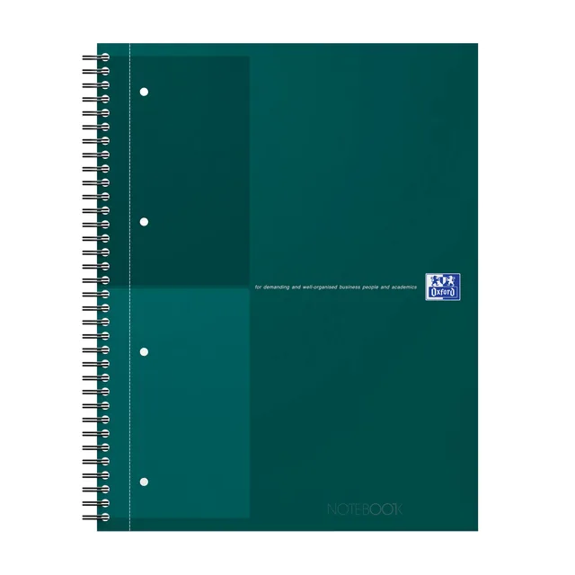 Spiraalblk Oxf International Notebk A4+ lijn groen