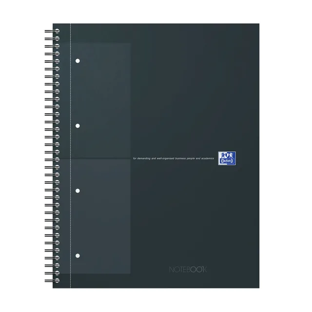 Spiraalblk Oxf International Notebk A4+ rt 5X5 zw